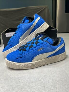 Puma Suede XL Jackhammer Classic Men’s Sneakers in Blue and White